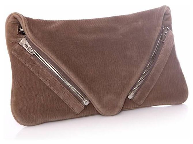Alexander Wang, Bolso de mano Jena de piel cortada con láser en marrón. - vista 3
