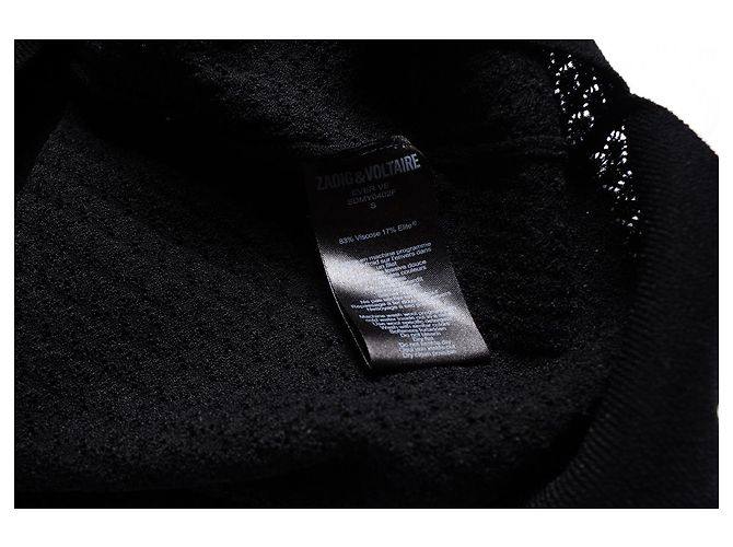 ZADIG & VOLTAIRE, offenes Webkleid in Schwarz - Ansicht 5