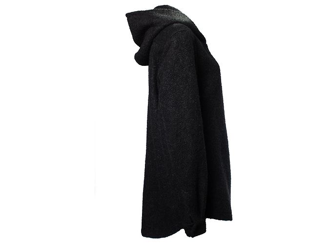 Autre Marque Proyecto Ams, chaqueta con capucha en negro - vista 3
