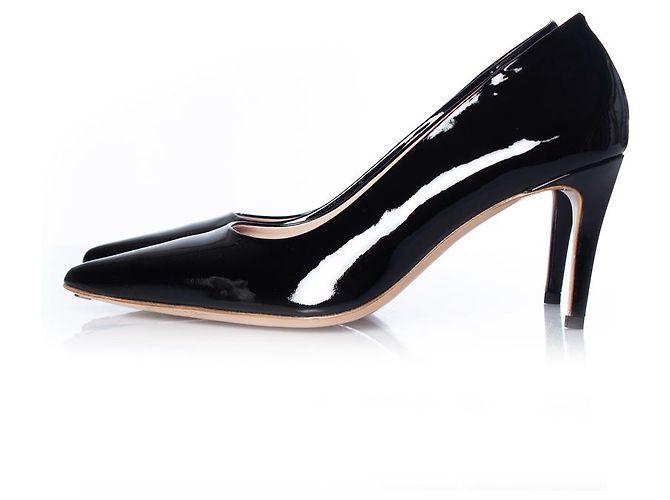 Autre Marque Feraggio, schwarzer Lackleder-Pumps - Ansicht 2