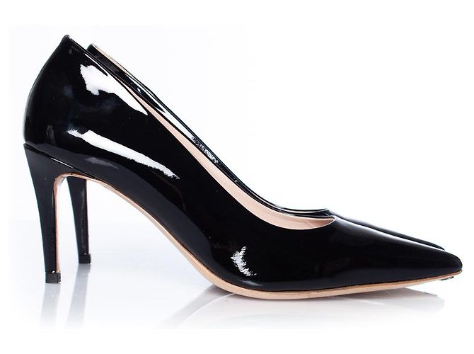 Autre Marque Feraggio, schwarzer Lackleder-Pumps - Ansicht 4