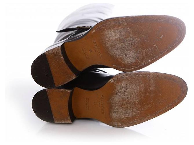 Sartore, botas de montar a caballo de cuero negro. - vista 6