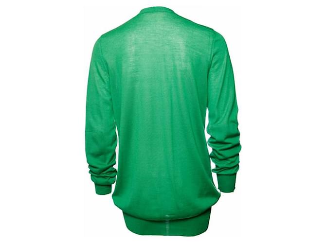 Céline Celine, Apfelgrüner Kaschmir-Cardigan. - Ansicht 3