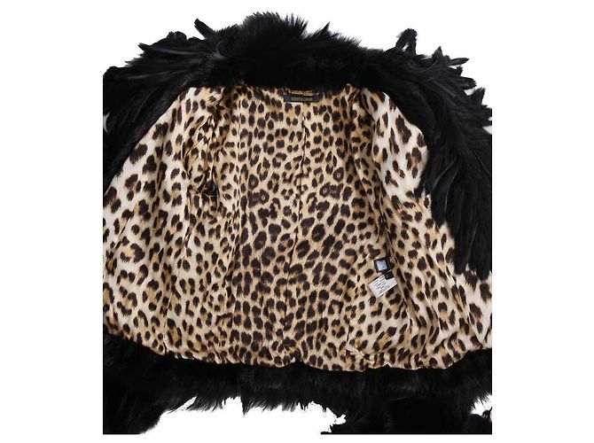 Roberto Cavalli, schwarzer Nerzmantel - Ansicht 5