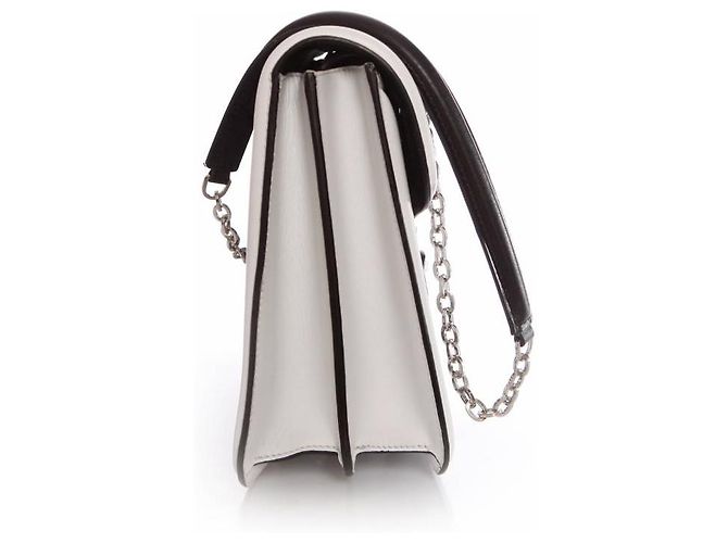 Alexander McQueen, Borsa a tracolla Heroine in bianco e nero. - vista 4