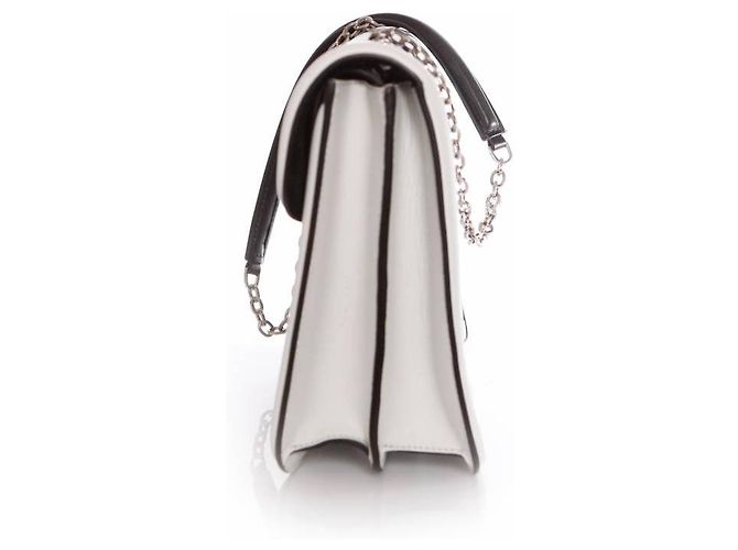 Alexander McQueen, Borsa a tracolla Heroine in bianco e nero. - vista 8