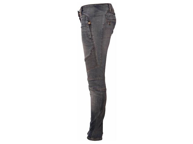 Balmain Balmaın, jeans biker azul claro en talla 36fr/XS. - vista 4