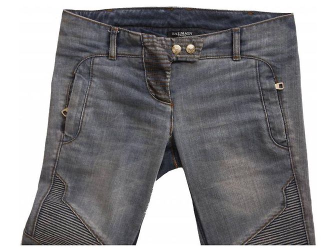 Balmain Balmaın, jeans biker azul claro en talla 36fr/XS. - vista 5