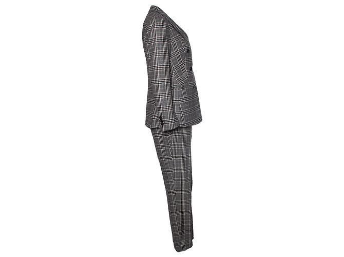 Autre Marque Suistudio, Traje de cuadros en gris - vista 3