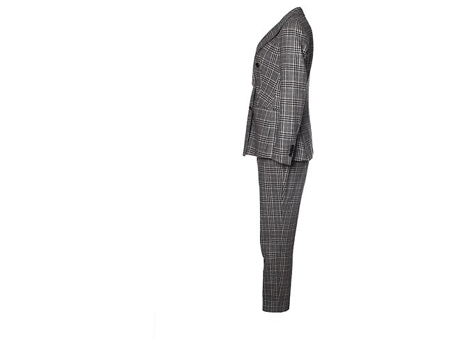 Autre Marque Suistudio, Traje de cuadros en gris - vista 4