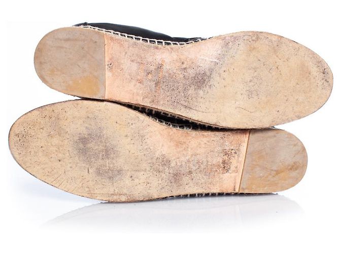 Balenciaga, Espadrillas con lacci in pelle Nero - vista 8
