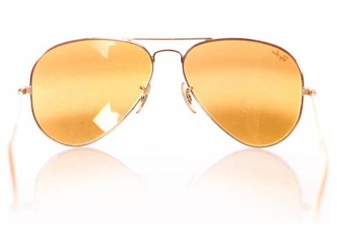 Autre Marque Strahlenschutz, Goldfarbene Pilotenbrille. (Sonderausgabe) Golden - Ansicht 4