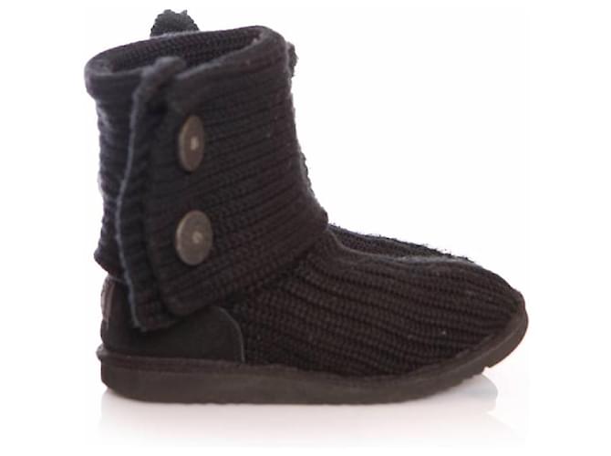 UGG, schwarze gestrickte Stiefeletten. - Ansicht 4