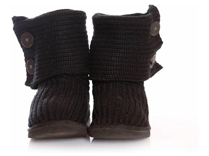 UGG, schwarze gestrickte Stiefeletten. - Ansicht 5