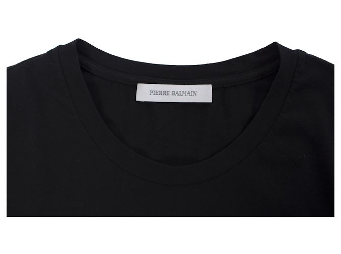 PIERRE BALMAIN, Camiseta negra con parte superior. Negro - vista 5