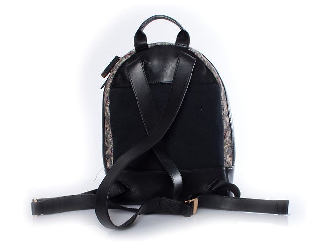 Autre Marque WOLLEN Les Essentiels de la Vie, Mini-Rucksack aus Leder Schwarz - Ansicht 4