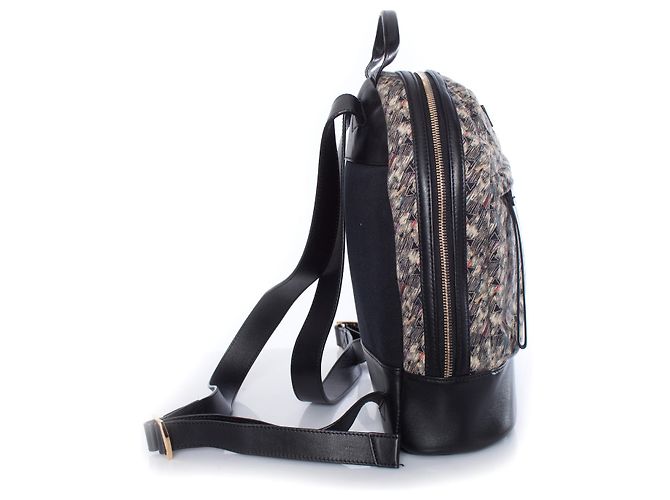 Autre Marque WOLLEN Les Essentiels de la Vie, Mini-Rucksack aus Leder Schwarz - Ansicht 5