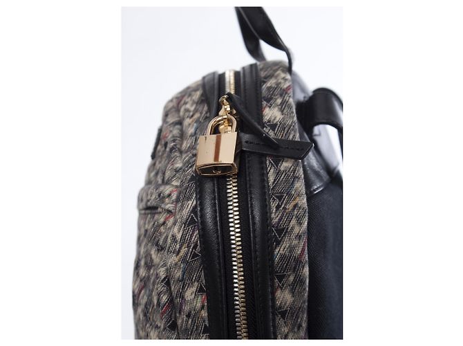 Autre Marque WOLLEN Les Essentiels de la Vie, Mini-Rucksack aus Leder Schwarz - Ansicht 8