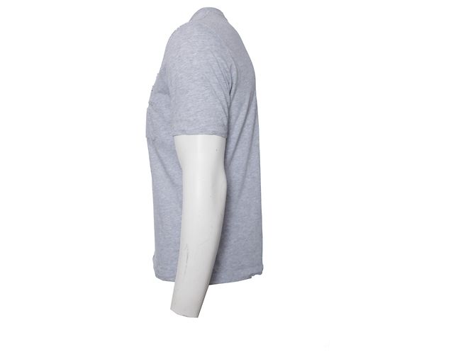 amor moschino, Camiseta gris con texto en relieve. - vista 4