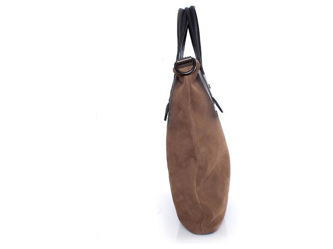 Autre Marque Diesel Nero Oro, borsa in camoscio marrone con tracolla. - vista 4