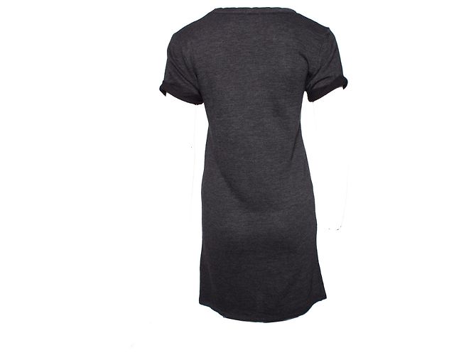 AMERICAN VINTAGE, Graues Baumwollkleid. - Ansicht 3