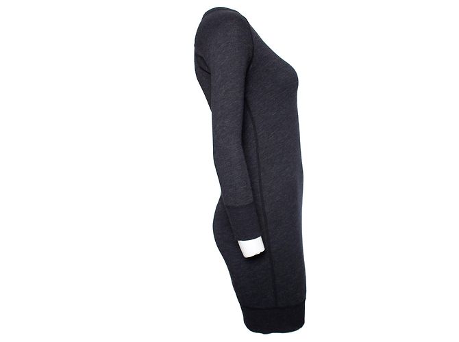 Autre Marque James Perse (Standard), Graues Kleid in Größe 0/XS. - Ansicht 2