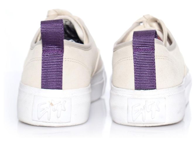 Autre Marque EYTYS, Baskets en daim beiges. - vue 4