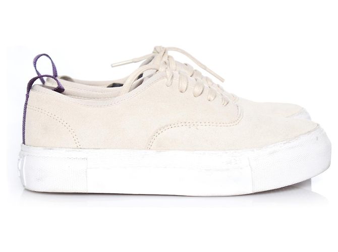 Autre Marque EYTYS, Baskets en daim beiges. - vue 6