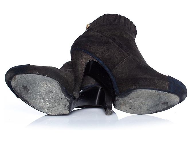 Chanel, botas de ante marrón Castaño - vista 9