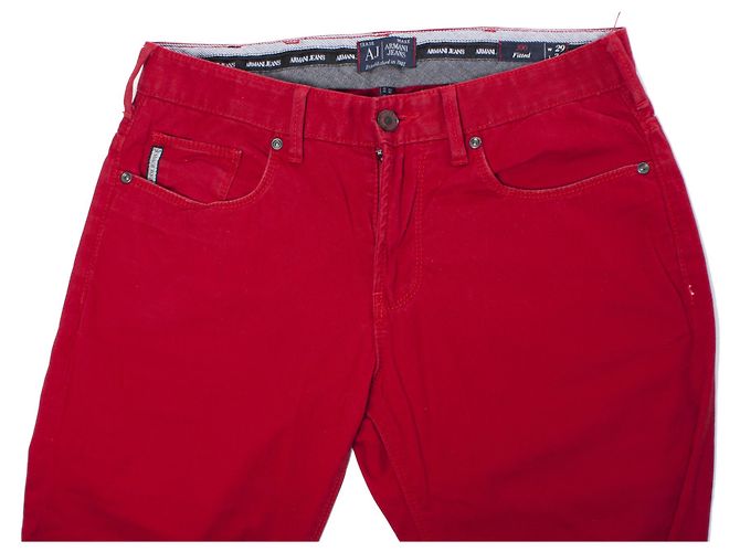 Armani Jeans, Vaqueros rojos en talla W.29/S. Roja - vista 6
