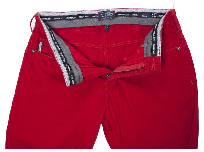 Armani Jeans, Vaqueros rojos en talla W.29/S. Roja - vista 7