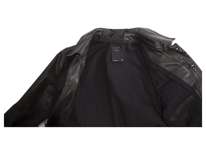 Autre Marque G-Star Raw, Schwarze Lederjacke in Größe S. - Ansicht 5