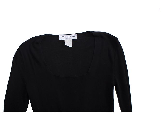 DOLCE & GABBANA, Elástico de algodón negro.. - vista 5
