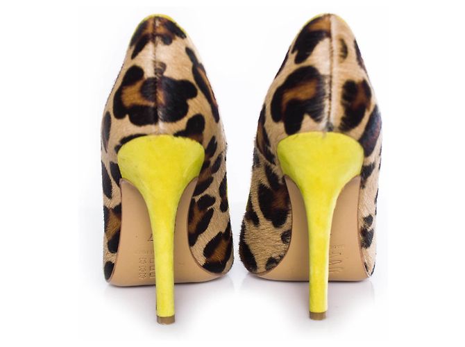 Autre Marque ISLO Isabella Lorusso, Décolleté spuntata in cavallino leopardato. Marrone Giallo - vista 5