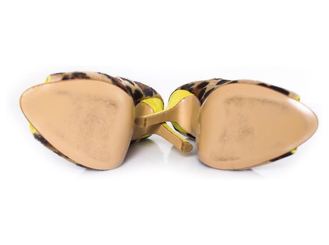 Autre Marque ISLO Isabella Lorusso, Décolleté spuntata in cavallino leopardato. Marrone Giallo - vista 7