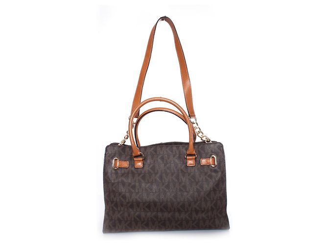 Michael Kors, Brauner Canvas-Monogramm-Shopper. - Ansicht 2
