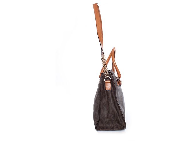 Michael Kors, Brauner Canvas-Monogramm-Shopper. - Ansicht 5