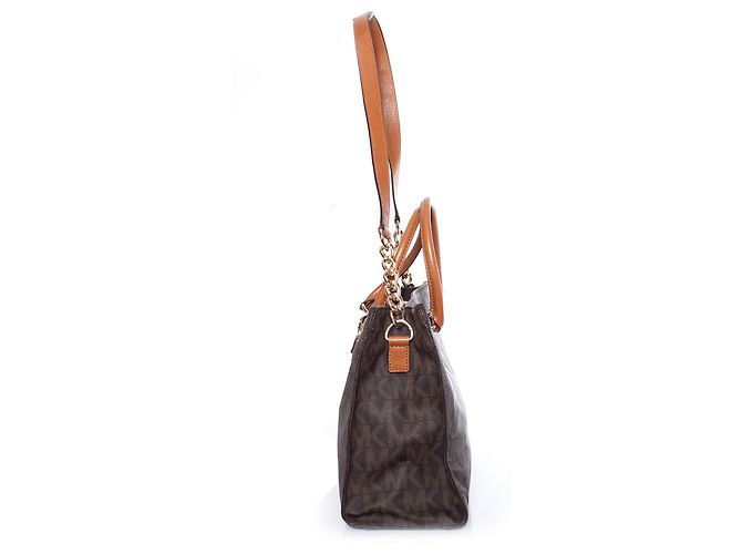 Michael Kors, Brauner Canvas-Monogramm-Shopper. - Ansicht 6