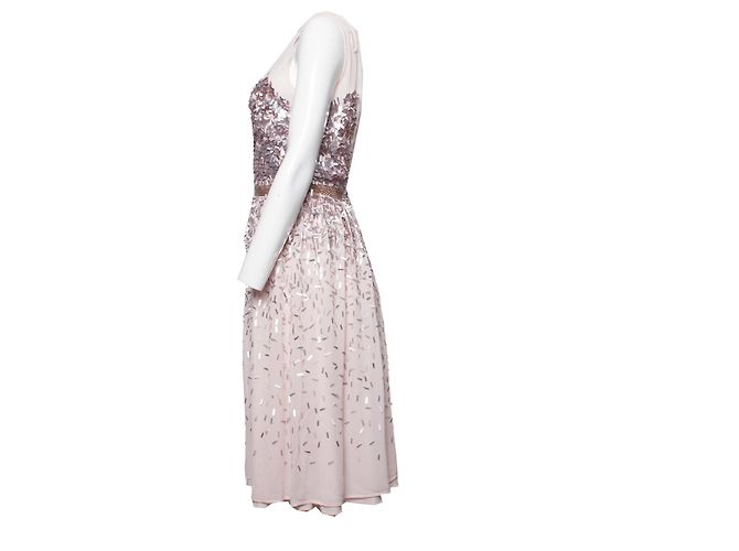 French Connection Connessione francese, Abito rosa con paillettes. - vista 2
