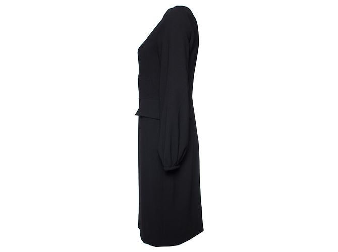 Autre Marque La Kleid, Schwarzes Kleid mit falschen Seitentaschen. - Ansicht 3