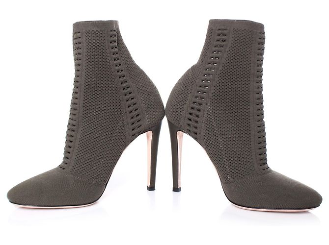 Gianvito Rossi, Botines Vires de punto. Verde - vista 5
