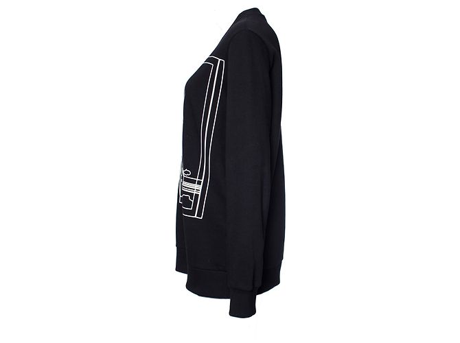 GIVENCHY, Moletom com gola redonda Bambi Mirror Out. Preto - vista 2