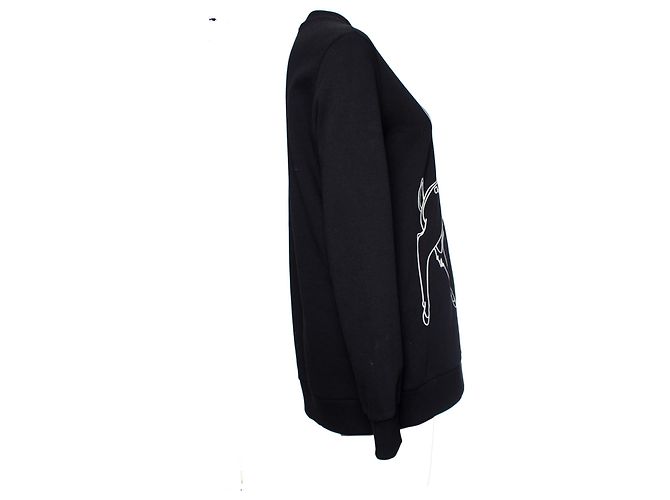 GIVENCHY, Moletom com gola redonda Bambi Mirror Out. Preto - vista 4