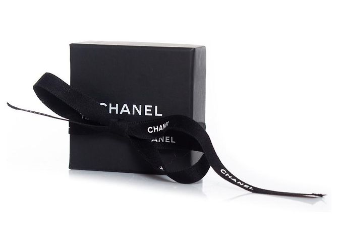 Chanel, Orecchini rotondi tempestati di perle e strass Nero - vista 4