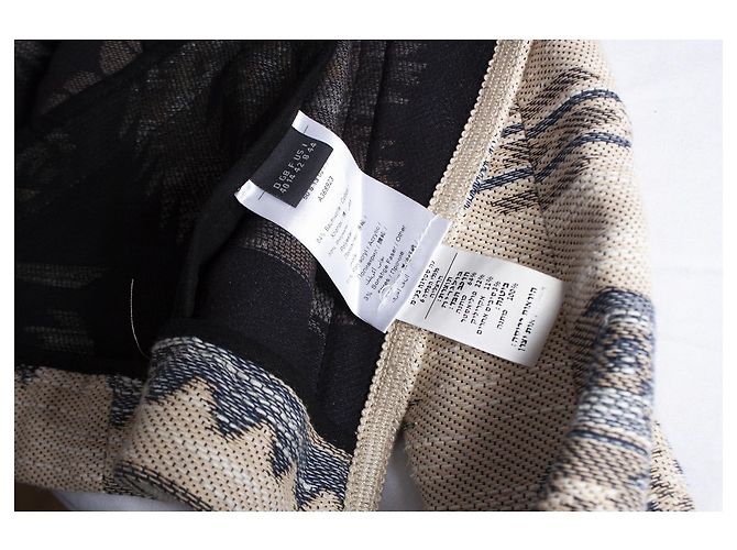 Set EINSTELLEN, Ethnische Webjacke in Beige und Blau - Ansicht 5