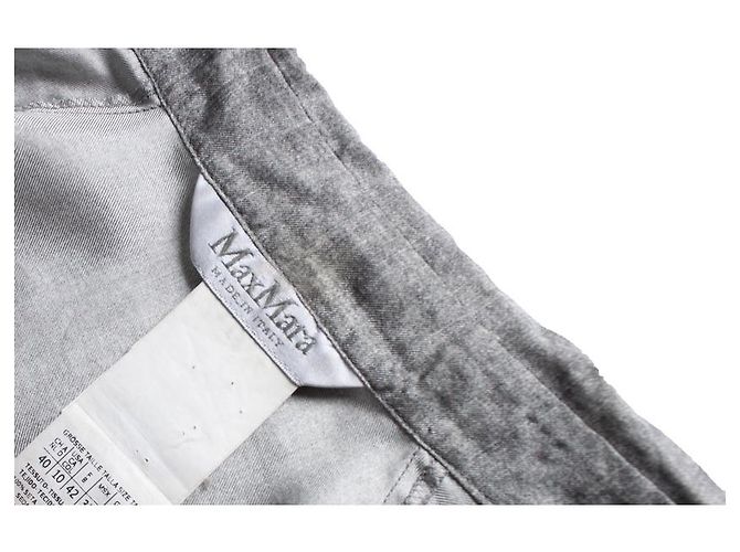 Autre Marque MAX MARA, Camicetta grigia lucida Grigio - vista 5