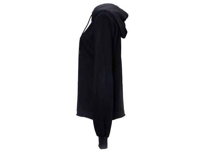 Autre Marque Baumwollbürger, Degrade schwarzer Kapuzenpullover - Ansicht 4