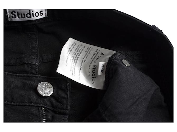 ACNE STUDIOS, Jeans neri Nero - vista 5