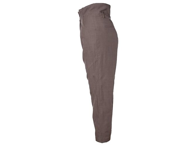 IRO, Braune Pantalon mit hoher Taille - Ansicht 3