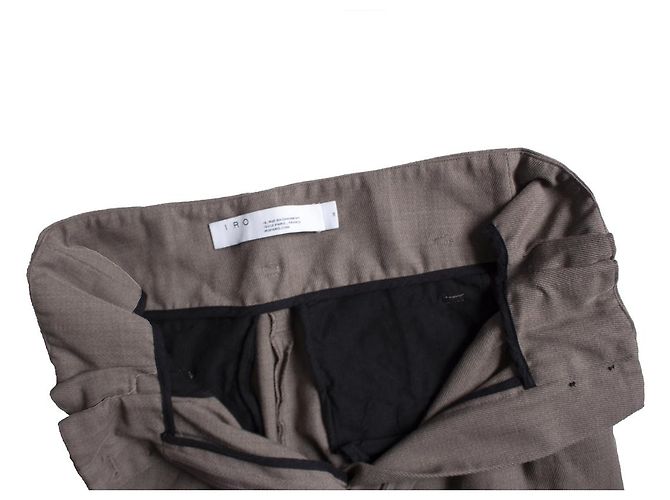 IRO, Braune Pantalon mit hoher Taille - Ansicht 6
